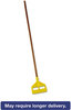 A Picture of product RCP-H115 Rubbermaid® Commercial Invader® Side-Gate Wet-Mop Handle,  54", Natural/Yellow