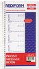 A Picture of product RED-50076 Rediform® Telephone Message Book,  2 3/4 x 5, Two-Part Carbonless, 400 Sets