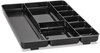 A Picture of product RUB-45706 Rubbermaid® Regeneration® Drawer Organizer,  Plastic, Black