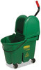 A Picture of product RCP-757888GRE Rubbermaid® Commercial WaveBrake® Bucket/Wringer Combos,  35 qt, Green