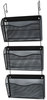 A Picture of product ROL-21961 Rolodex™ Mesh Three-Pack Wall Files,  Letter, Three Pockets, Black
