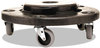 A Picture of product 562-261 Rubbermaid® Commercial Brute® Round Twist On/Off Dolly,  250lb Capacity, 18dia x 6 5/8h, Black