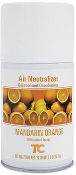 Rubbermaid® Commercial TC® Standard Aerosol Air Freshener Refill,  Mandarin Orange, 6oz, 12/Carton