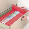 A Picture of product SMD-64043 Smead™ TUFF® Hanging Folders with Easy Slide™ Tab Letter Size, 1/3-Cut Tabs, Red, 18/Box