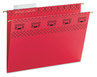 A Picture of product SMD-64043 Smead™ TUFF® Hanging Folders with Easy Slide™ Tab Letter Size, 1/3-Cut Tabs, Red, 18/Box