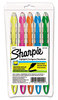 A Picture of product SAN-24555 Sharpie® Liquid Pen Style Highlighters, Chisel Tip, Assorted, 5/Set