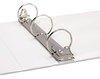 A Picture of product UNV-35422 Universal® Ledger-Size Round Ring Binder with Label Holder 3 Rings, 2" Capacity, 11 x 17, White