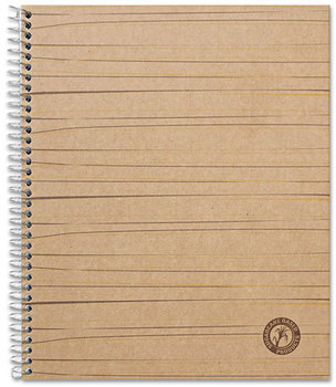 Universal® Deluxe Sugarcane Based Notebooks Kraft Cover, 1-Subject, Medium/College Rule, Brown (100) 11 x 8.5 Sheets