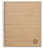 A Picture of product UNV-66208 Universal® Deluxe Sugarcane Based Notebooks Kraft Cover, 1-Subject, Medium/College Rule, Brown (100) 11 x 8.5 Sheets