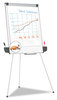 A Picture of product UNV-43032 Universal® Dry Erase Board with Tripod Easel 29 x 41, White Surface, Black Frame