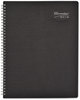 A Picture of product RED-CB950VBLK Brownline® DuraFlex Weekly Planner 11 x 8.5, Black Cover, 12-Month (Jan to Dec): 2025