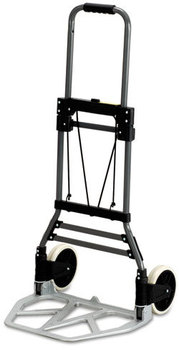 Safco® Stow-Away® Collapsible Hand Truck,  275lb Capacity, 19w x 17 3/4d x 38 3/4h, Aluminum