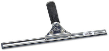 Unger® Pro Stainless Steel Squeegees. 14 in / 35 cm. Silver/Black.