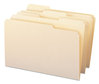 A Picture of product SMD-15334 Smead™ Reinforced Tab Manila File Folder Folders, 1/3-Cut Tabs: Assorted, Legal Size, 0.75" Expansion, 11-pt 100/Box