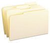 A Picture of product SMD-15334 Smead™ Reinforced Tab Manila File Folder Folders, 1/3-Cut Tabs: Assorted, Legal Size, 0.75" Expansion, 11-pt 100/Box