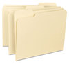 A Picture of product SMD-15334 Smead™ Reinforced Tab Manila File Folder Folders, 1/3-Cut Tabs: Assorted, Legal Size, 0.75" Expansion, 11-pt 100/Box