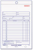 A Picture of product RED-1L141 Rediform® Purchase Order Book,  Bottom Punch, 5 1/2 x 7 7/8, 3-Part Carbonless, 50 Forms