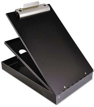Saunders Cruiser Mate™ Aluminum Storage Clipboard,  1" Capacity, Holds 8 1/2 x 12, Black