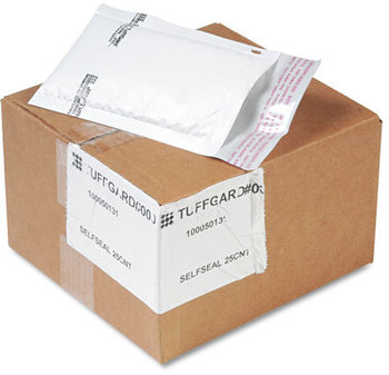 Sealed Air Jiffy® TuffGard® Self-Seal Cushioned Mailer,  Side Seam, #000, 4x8, WE, 25/Carton