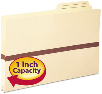 Smead™ Manila File Pockets 1" Expansion, Legal Size,