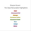 A Picture of product SAN-28026 Sharpie® Retractable Highlighters,  Chisel Tip, Fluorescent Green, Dozen