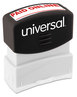 A Picture of product UNV-10156 Universal® Pre-Inked One-Color Stamp Message PAID ONLINE, Red