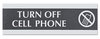 A Picture of product USS-4758 Headline® Sign Century Series Office Sign,  NO SOLICITING, 9 x 3, Black/Silver