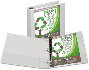 Samsill® Earth's Choice™ Biobased + Biodegradable D-Ring View Binder,  2" Cap, White