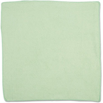 Rubbermaid® Commercial Microfiber Cleaning Cloths,  16 X 16, Green, 24/Pack