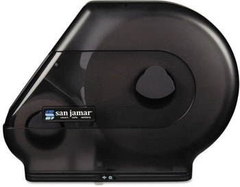 San Jamar® Quantum® 12"-13" Jumbo Bath Tissue Dispenser,  Classic, 22 x 5 7/8 x 16 1/2, Black Pearl