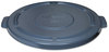 A Picture of product RCP-264560GY Rubbermaid® Commercial Vented Round 44 Gal Brute® Lid,  24 1/2 x 1 1/2, Gray
