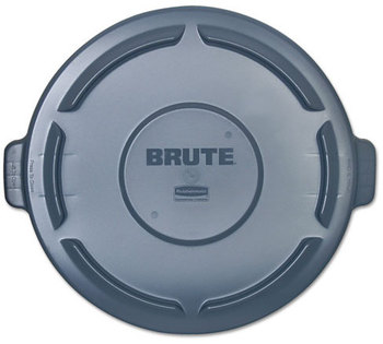 Rubbermaid® Commercial Vented Round 44 Gal Brute® Lid,  24 1/2 x 1 1/2, Gray