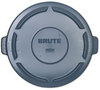 A Picture of product RCP-264560GY Rubbermaid® Commercial Vented Round 44 Gal Brute® Lid,  24 1/2 x 1 1/2, Gray
