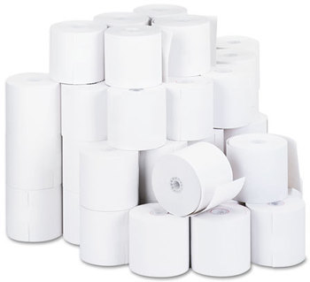 Universal® Impact and Inkjet Printing Bond Paper Rolls Print 0.5" Core, 2.75" x 190 ft, White, 50/Carton