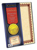 A Picture of product SOU-CT5R Southworth® Parchment Certificates,  Copper w/Red & Brown Border, 24 lbs, 8-1/2 x 11, 25/Pack