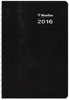 A Picture of product RED-C21021T Blueline® DuraGlobe™ Daily Planner 30-Minute Appointments, 8 x 5, Black Soft Cover, 12-Month (Jan to Dec): 2026