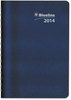 A Picture of product RED-C21021T Blueline® DuraGlobe™ Daily Planner 30-Minute Appointments, 8 x 5, Black Soft Cover, 12-Month (Jan to Dec): 2026