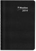 A Picture of product RED-C21021T Blueline® DuraGlobe™ Daily Planner 30-Minute Appointments, 8 x 5, Black Soft Cover, 12-Month (Jan to Dec): 2026