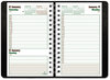 A Picture of product RED-C21021T Blueline® DuraGlobe™ Daily Planner 30-Minute Appointments, 8 x 5, Black Soft Cover, 12-Month (Jan to Dec): 2026