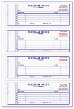 Rediform® Purchase Order Book,  7 x 2 3/4, Two-Part Carbonless, 400 Sets/Book