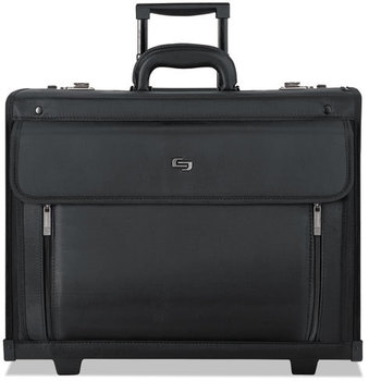 Solo Classic Rolling Catalog Case for Laptops to 16",  16", 18" x 8" x 14", Black