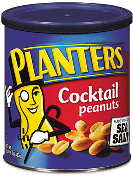 Planters® Cocktail Peanuts,  16oz Can