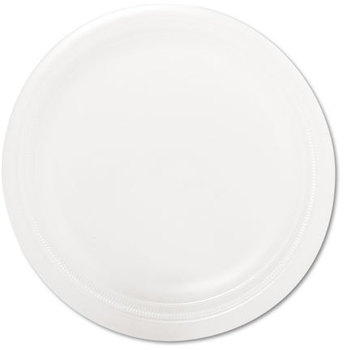 SOLO® Cup Company Laminated Foam Dinnerware,  Plates, 6" dia, White, 1000/Carton