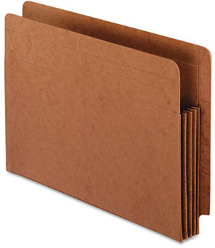 Pendaflex® Heavy-Duty End Tab File Pockets,  Straight Cut, 3 1/2" Exp., Letter, Red, 10/Box