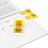 A Picture of product UNV-99005 Universal® Deluxe Message Arrow Flags Page "Sign Here", Yellow/Red, 50 Flags/Dispenser, 2 Dispensers/Pack