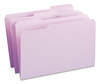 A Picture of product SMD-17434 Smead™ Reinforced Top Tab Colored File Folders 1/3-Cut Tabs: Assorted, Legal Size, 0.75" Expansion, Lavender, 100/Box