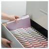 A Picture of product SMD-17434 Smead™ Reinforced Top Tab Colored File Folders 1/3-Cut Tabs: Assorted, Legal Size, 0.75" Expansion, Lavender, 100/Box