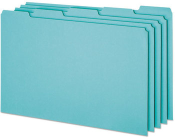Pendaflex® Blank Top Tab File Guides,  Blank, 1/5 Tab, 25 Point Pressboard, Legal, 50/Box