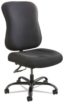 Safco® Optimus™ High Back Big & Tall Chair and Fabric, Supports Up to 400 lb, 19" 22" Seat Height, Black