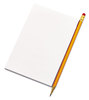 A Picture of product UNV-35615 Universal® Scratch Pads Unruled, 5 x 8, White, 100 Sheets, 12/Pack